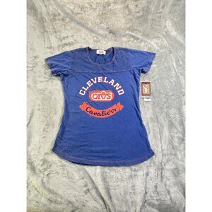 Cleveland Cavaliers Womens shirt small Blue hardwood classics Touch by Alyssa Mi